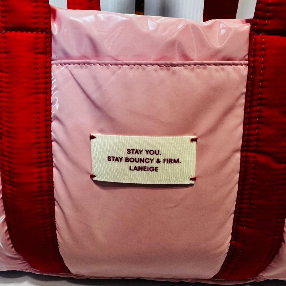 Laneige Pink Shinny Women's Gym Bag - Picture 3 of 11
